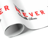 je zult nooit alleen lopen cadeaupapier (Rol Hoek)