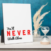 je zult nooit alleen lopen fotoplaat (Zijkant)