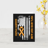 Je zult nooit alleen vechten tegen bloedkanker leu kaart (Gele Bloem)