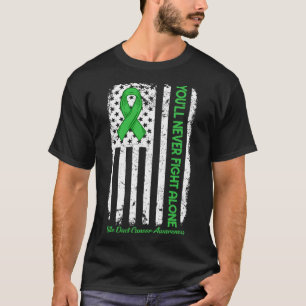 Je zult nooit alleen vechten tegen groene galwegka t-shirt