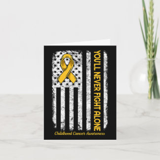 Je zult nooit alleen vechten vlag kinderkanker weg kaart