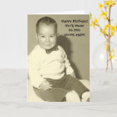 Je zult nooit meer zo'n jonge verjaardagskaart zij kaart (Gele Bloem)