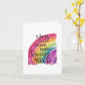 Je zult nooit spijt hebben dat je een goede kaart  (Gele Bloem)