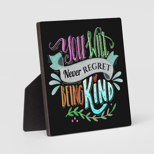 Je zult nooit spijt hebben dat je gek bent fotoplaat (Voorkant)