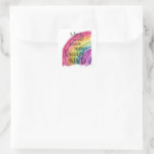 Je zult nooit spijt hebben dat je zo'n soort stick vierkante sticker (Tas)