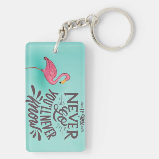 Je zult nooit weten sleutelhanger (achterkant)