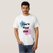 Je zult ontdekken Roze en Blauwe Splash T-shirt (Voorkant volledig)