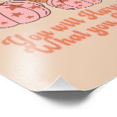 Je zult oogsten wat je Plant Thanksgiving Foto Afdruk (Hoek)