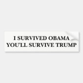 Je zult overleven bumpersticker (Voorkant)