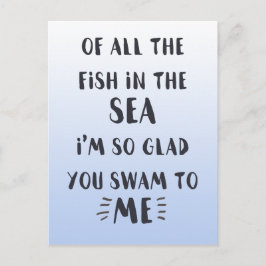 Je zwom naar me - Romantische Quote Briefkaart