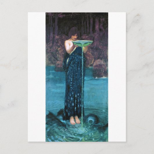Jealous Circe, John William Waterhouse Briefkaart (Voorkant)