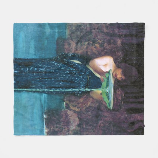 Jealous Circe, John William Waterhouse Fleece Deken (Voorkant (Horizontaal))