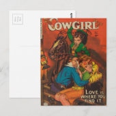 Jealous Cowgirl Briefkaart (Voorkant / Achterkant)