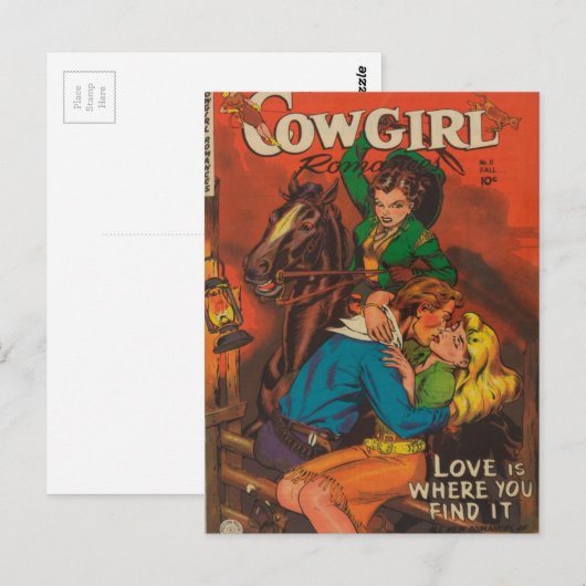 Jealous Cowgirl Briefkaart (Voorkant / Achterkant)