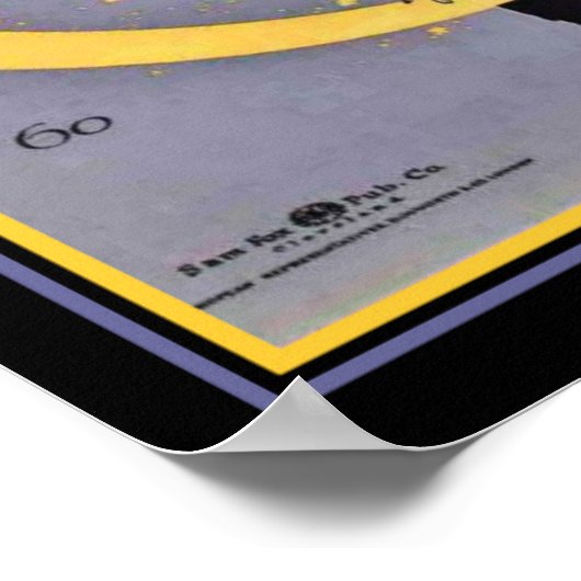 "Jealous Moon" Art Deco Sheet Music Hoesje 12 x 16 Poster (Hoek)