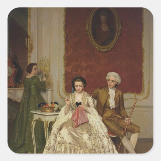 Jealousy, 1861 vierkante sticker (Voorkant)