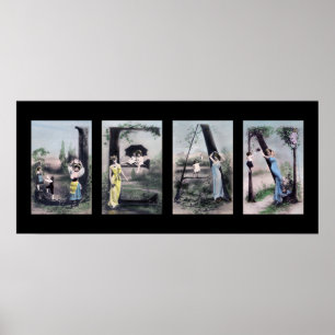 JEAN  Alphabet Letter Name Art Poster