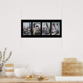 JEAN Alphabet Letter Name Art Poster (Keuken)