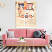 Jean Andre presenteert zijn werk aan Pope Clement Canvas Afdruk (Insitu (Woonkamer))