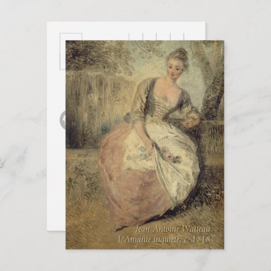 Jean-Antoine Watteau C0588 Rococo Briefkaart (Voorkant / Achterkant)