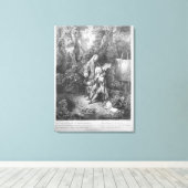 Jean Antoine Watteau en vriend Monsieur Canvas Afdruk (Insitu (Houten vloer))