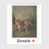 Jean-Antoine Watteau - La Surprise Sticker (Vel)