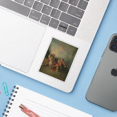 Jean-Antoine Watteau - La Surprise Sticker (Laptop met iPhone)