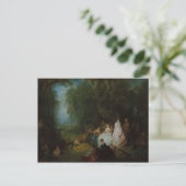 Jean-Antoine Watteau - Pastoral Gathering Briefkaart (Staand voorkant)