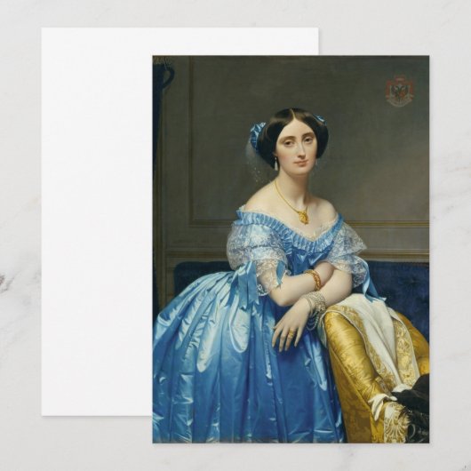 Jean-Auguste-Dominique Ingres - Joséphine-Éléonore Kaart (Voorkant / Achterkant)