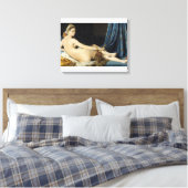 Jean-Auguste-Dominique Ingres-La Grande Odalisque Canvas Afdruk (Insitu (Slaapkamer))