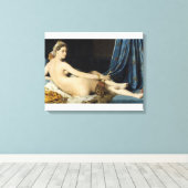 Jean-Auguste-Dominique Ingres-La Grande Odalisque Canvas Afdruk (Insitu (Houten vloer))