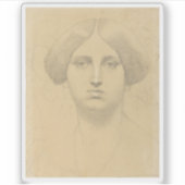 Jean-Auguste-Dominique Ingres - Madame Moitessier Sticker (Voorkant)