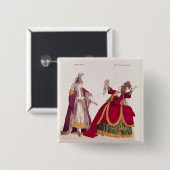 Jean-Baptiste Brizard in de rol van Joad Vierkante Button 5,1 Cm (Voorkant /achterkant)