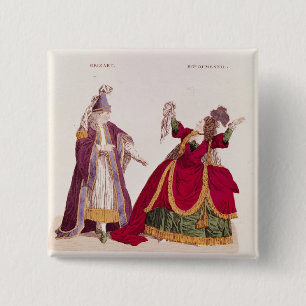 Jean-Baptiste Brizard in de rol van Joad Vierkante Button 5,1 Cm
