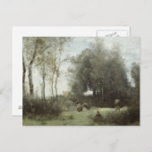 Jean-Baptiste-Camille Corot-Arleux-Palluel, The Briefkaart (Voorkant / Achterkant)