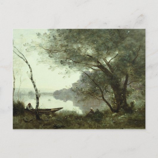 Jean-Baptiste-Camille Corot - De Boatman Briefkaart (Voorkant)