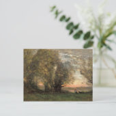 Jean-Baptiste-Camille Corot - De vissers Briefkaart (Staand voorkant)