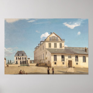 Jean-Baptiste-Camille Corot - Huis en fabriek Poster