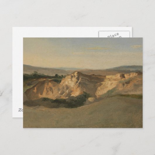 Jean-Baptiste-Camille Corot - Italiaans landschap Briefkaart (Voorkant / Achterkant)
