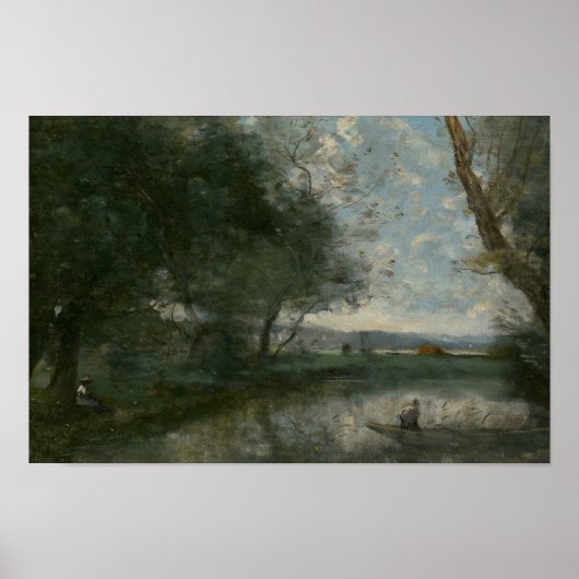 Jean-Baptiste-Camille Corot - Landschap Poster (Voorkant)