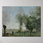 Jean-Baptiste-Camille Corot - Souvenir of Coubron Poster (Voorkant)