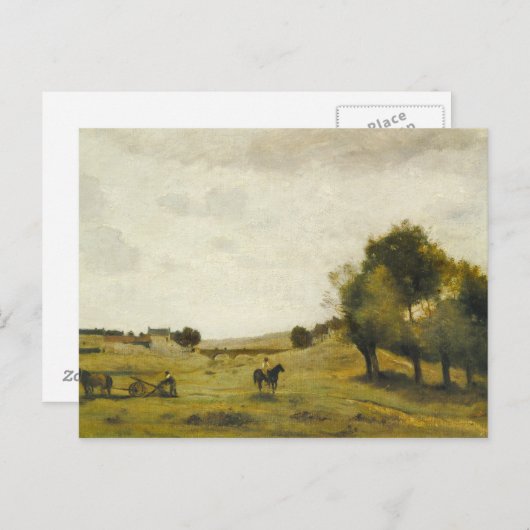 Jean-Baptiste-Camille Corot - Uitzicht bij Epernon Briefkaart (Voorkant / Achterkant)