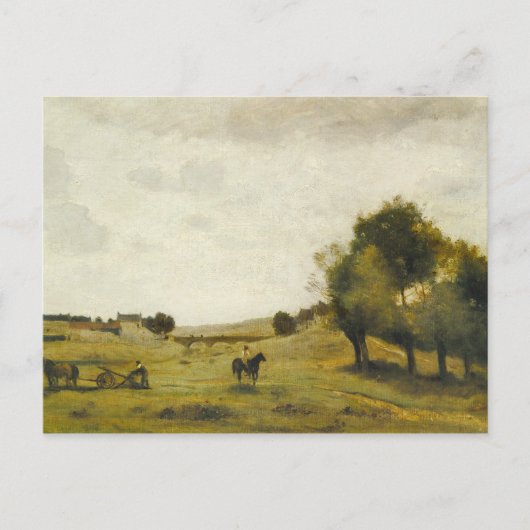 Jean-Baptiste-Camille Corot - Uitzicht bij Epernon Briefkaart (Voorkant)