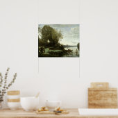 Jean-Baptiste-Camille Corot - Verre rivier Poster (Keuken)