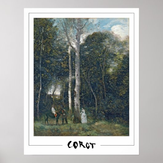 Jean-Baptiste-Camille Corot Zedign Art Poster #1 (Voorkant)