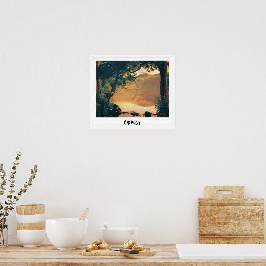 Jean-Baptiste-Camille Corot Zedign Art Poster #2-3 (Keuken)