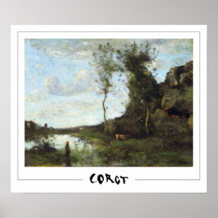 Jean-Baptiste-Camille Corot Zedign Art Poster #325
