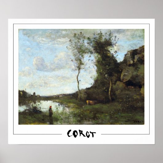 Jean-Baptiste-Camille Corot Zedign Art Poster #325 (Voorkant)