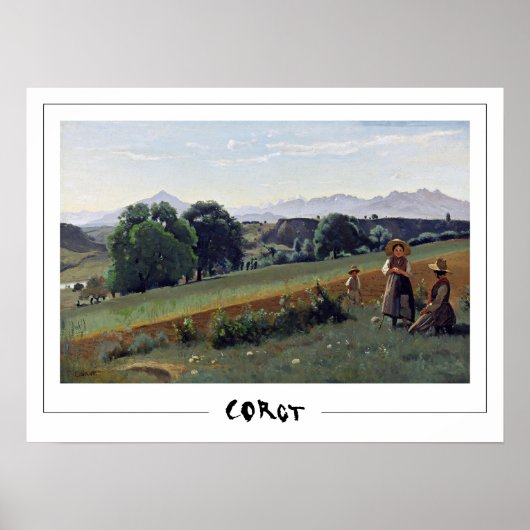 Jean-Baptiste-Camille Corot Zedign Art Poster #345 (Voorkant)