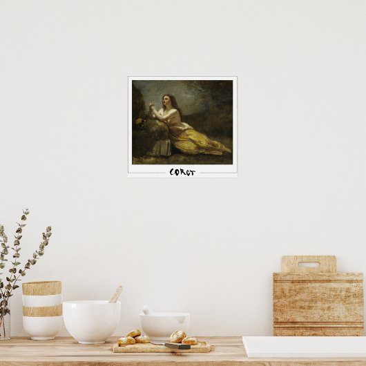 Jean-Baptiste-Camille Corot Zedign Art Poster #4-2 (Keuken)